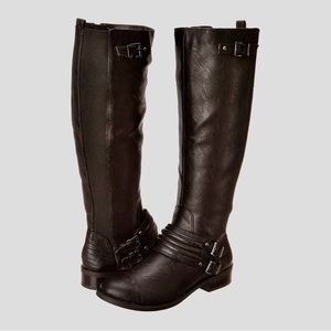 ‼️SOLD‼️ Jessica Simpson Elmont Black Leather Equestrian Boots Knee High Size 10